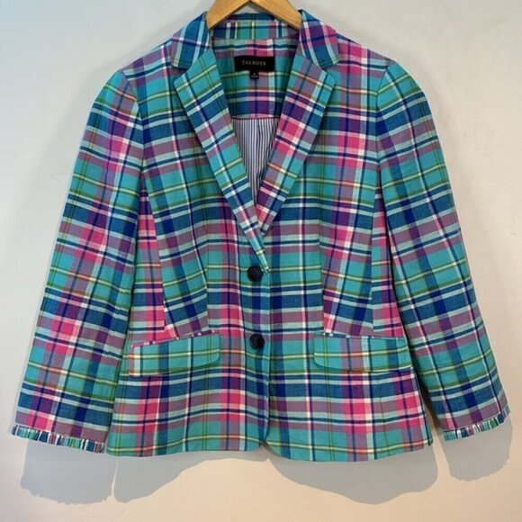 Talbots MADRAS Sunshine Blazer Double-Button Size 6 - Picture 10 of 14